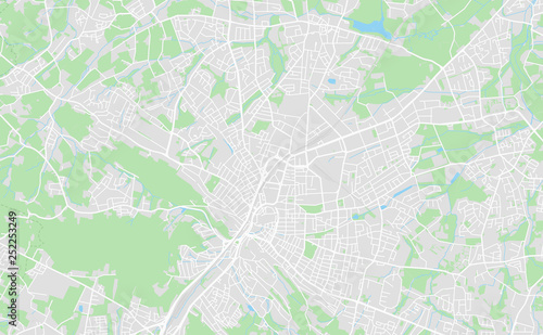 Bielefeld  Germany downtown street map