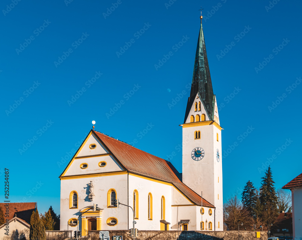 Beautiful church at Strasskirchen-Bavaria-Germany