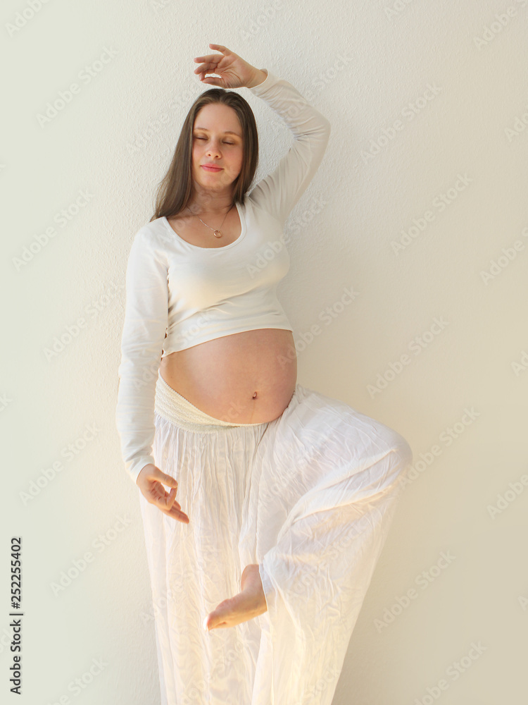 Yoga in pregnancy For sale as Framed Prints, Photos, Wall Art and Photo  Gifts