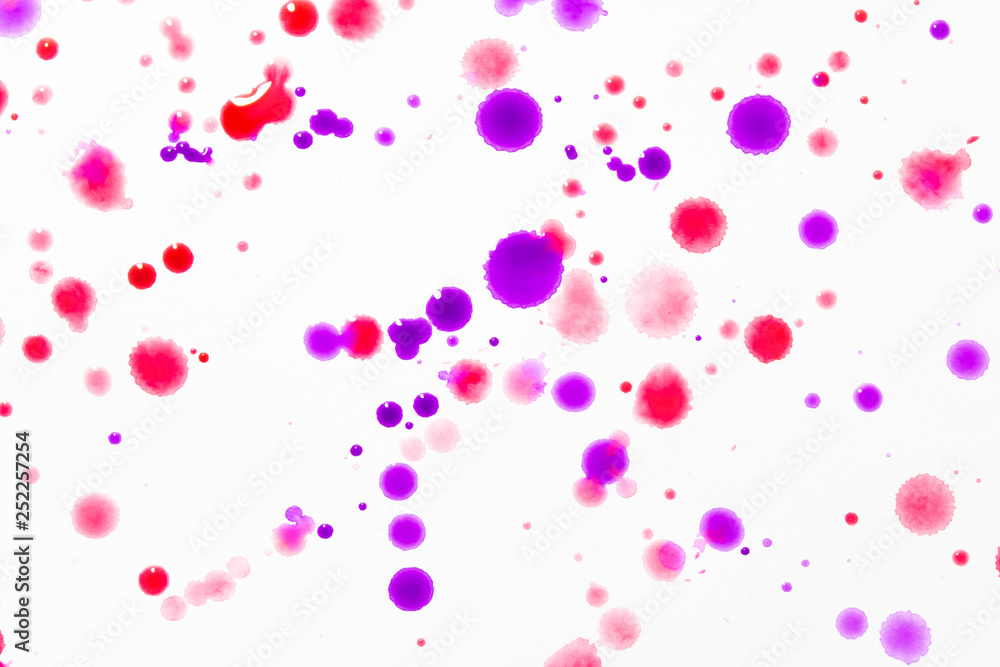 Watercolour Coloured Paint Drips Splatters and spots for Background Watercolour Coloured Paint Drips Splatters and spots for Background