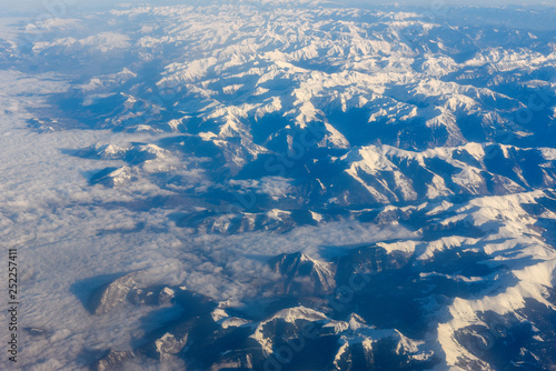 Aerial view of the Pyrenees