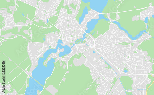 Potsdam, Germany downtown street map