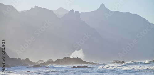 Tenerife coast  - wild beach on the north  -  El Draguillo photo