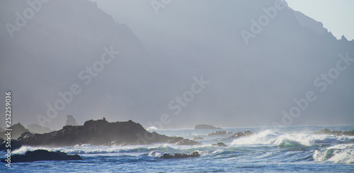 Tenerife coast  - wild beach on the north  -  El Draguillo photo