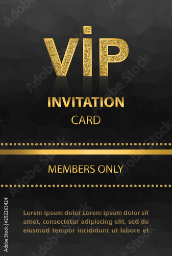 VIP invitation card