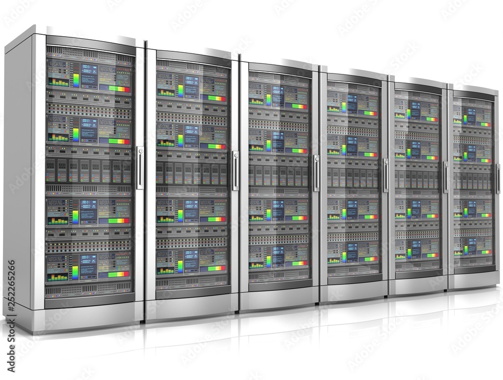 network workstation servers 3d illustration network workstation servers 3d illustration