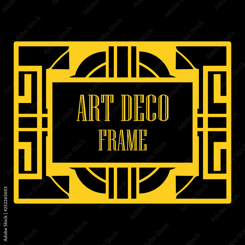 Art deco ornamental frame Art deco ornamental frame