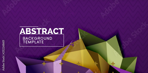 Triangular low poly background design