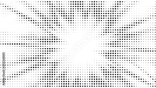 Halftone gradient explosion pattern. Abstract halftone vector dots background. Fireworks dots pattern. Pop Art, Comic small dots. Star rays halftone poster. Shine, sun rays. Outer space, sunrise rays © svitlananiko