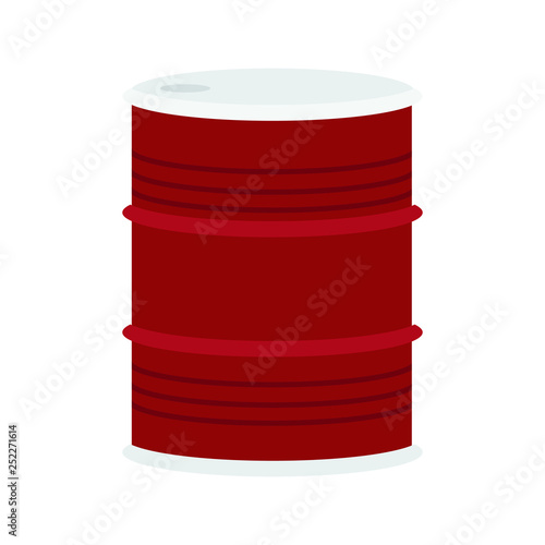 Red oil barrel emoji vector