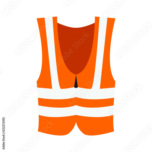 Orange safety vest vector emoji