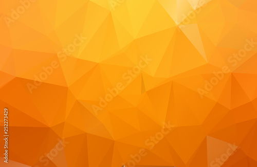 Orange Polygonal Mosaic Background. geometric pattern, triangles background. Creative Business Design Templates. Vector illustration.