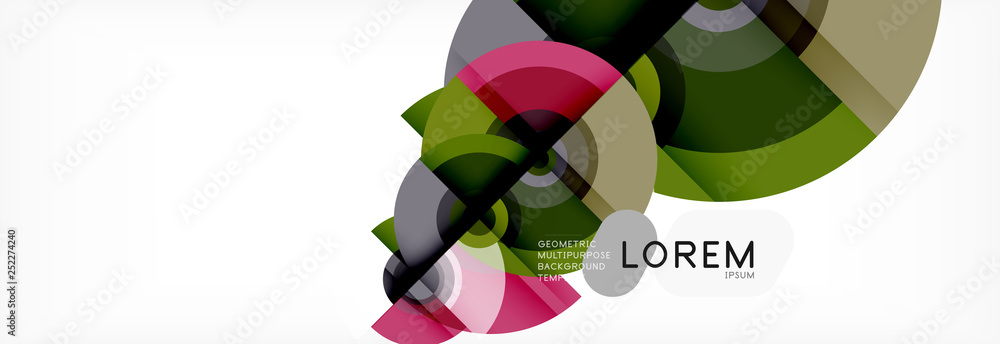 Round shapes vector abstract background. Trendy circle shapes composition vector Round shapes vector abstract background. Trendy circle shapes composition vector