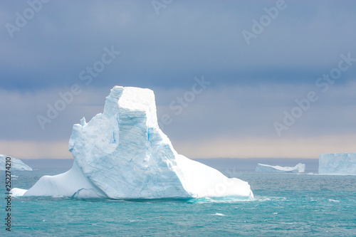 ice bergs in antarctic waters near an island of Sounth Georgia © katiekk2
