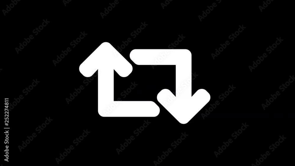 From the Glitch effect arises retweet symbol. Then the TV turns off. Alpha channel Premultiplied - Matted with color black From the Glitch effect arises retweet symbol. Then the TV turns off. Alpha channel Premultiplied - Matted with color black