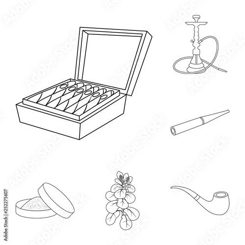 Isolated object of health and nicotine icon. Collection of health and statistics vector icon for stock.