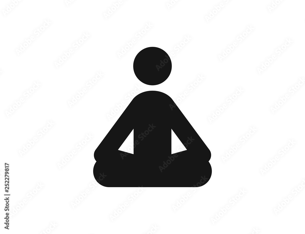 Yoga. yoga vector web icon isolated on white background, EPS 10, top view Yoga. yoga vector web icon isolated on white background, EPS 10, top view