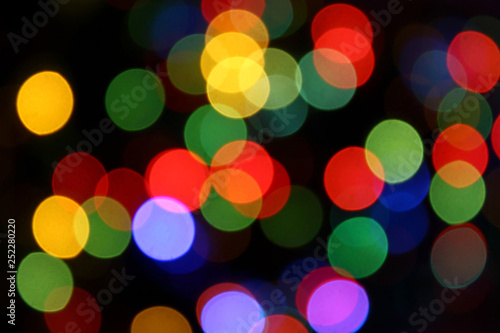 Blurred color lights