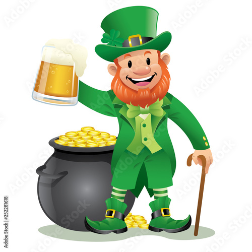 leprechaun with beer