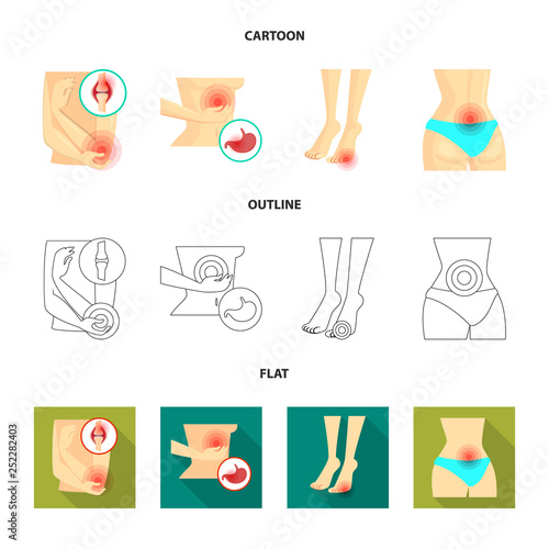 Vector design of hospital and rendering symbol. Collection of hospital and help stock symbol for web.