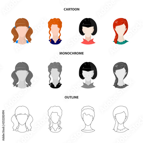 Vector design of professional and photo logo. Set of professional and profile stock vector illustration.