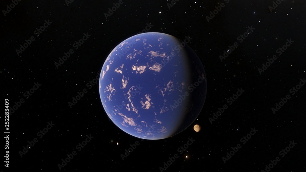 Exoplanet 3D illustration Second Earth (Elements of this image furnished by NASA) Exoplanet 3D illustration Second Earth (Elements of this image furnished by NASA)