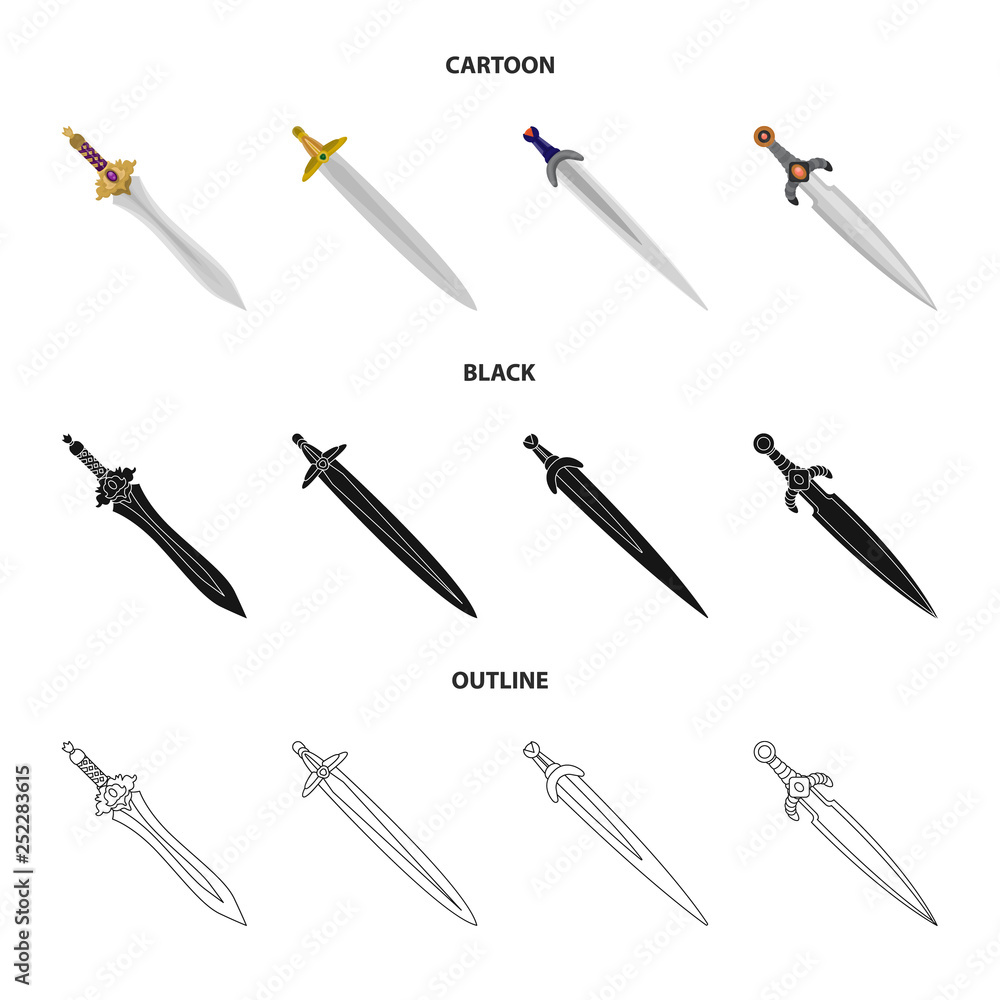 Vector design of game and armor symbol. Collection of game and blade stock symbol for web. Vector design of game and armor symbol. Collection of game and blade stock symbol for web.