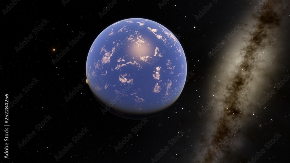 Exoplanet 3D illustration Second Earth (Elements of this image furnished by NASA) Exoplanet 3D illustration Second Earth (Elements of this image furnished by NASA)