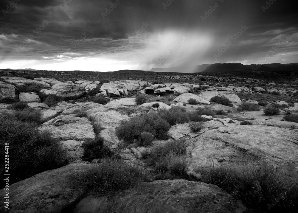 Utah Desert Southwest Dramatic Monsoon Landscape 