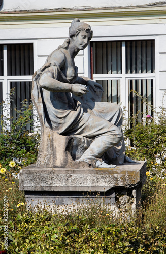 Photography Statue in the botanical garden, major tourist attraction in  Cluj-Napoca