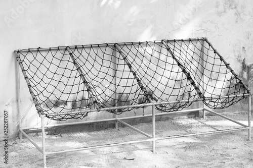 Typical maldivian seats on the street (Ari Atoll, Maldives)
