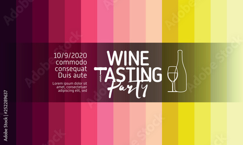 Design for wine events, parties, celebrations or presentations. Background wine colors, gradients and colored stripes.