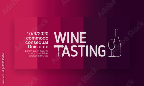 Design for wine events, parties, celebrations or presentations. Background wine colors, gradients and colored stripes.