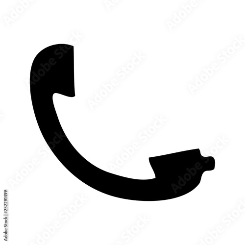 flat symbol telephone receiver