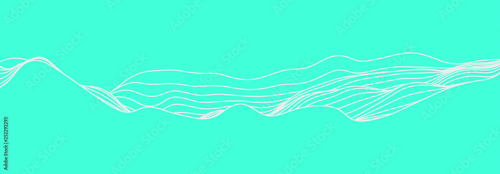 Obraz premium abstract wave curve line concept for wave, mountain, skyline