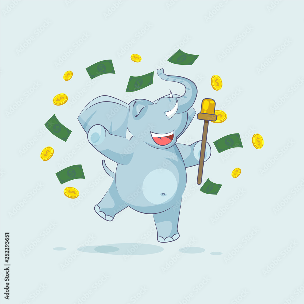 elephant sticker emoticon jumping elephant sticker emoticon jumping
