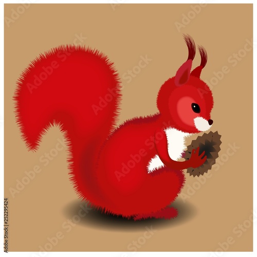 squirrel with cone