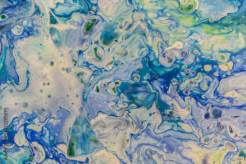 Abstract painting with acry...