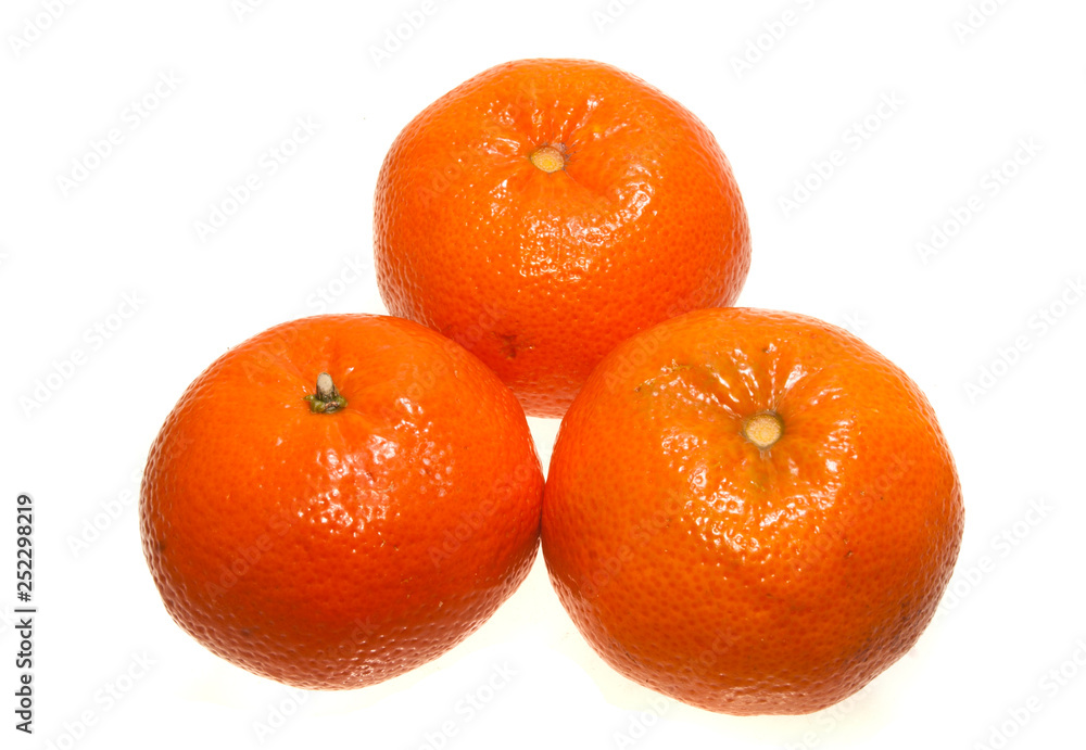 mandarin isolated on white background mandarin isolated on white background