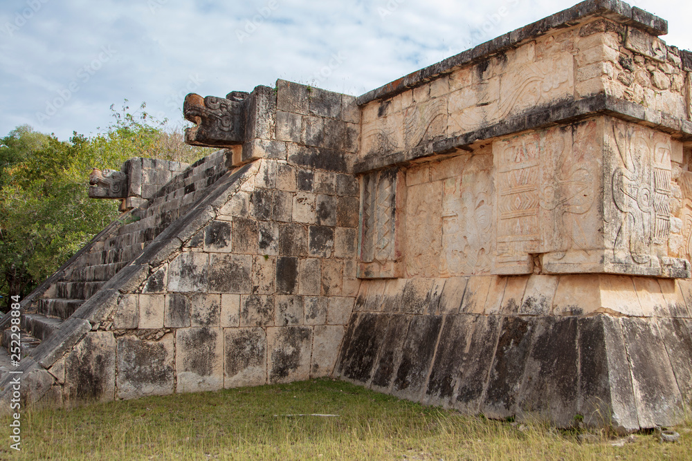 Great Platform of Venus or Tomb of the Chac Mool found on the grounds of  the  Maya Ruins of Chichen Itza