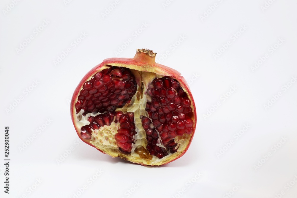 pomegranate isolated on a white background