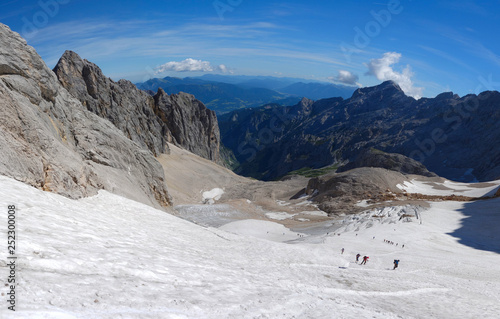 Wanderung auf die Zugspitze, über das Höllentalklamm mit Gletscher (Höllenthalerferner) und Klettersteig
