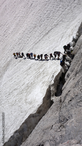 Wanderung auf die Zugspitze, über das Höllentalklamm mit Gletscher (Höllenthalerferner) und Klettersteig
