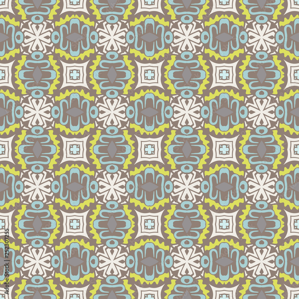 Seamless Abstract geometric tile pattern surface design