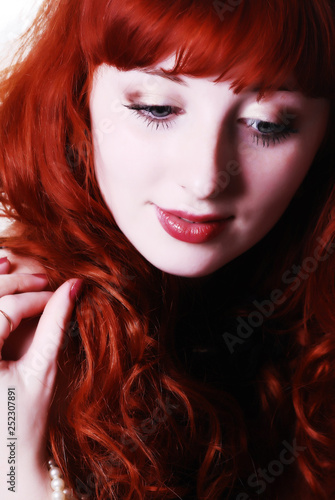 beautiful sexy redhead girl