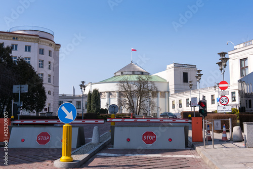 House of Parliament, Sejm, Wiejska street, Poland