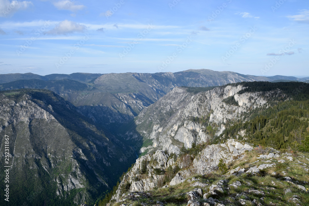 Tara Canyon and Tara River - Durmitor National Park. Near Zabljak, Montenegro.
