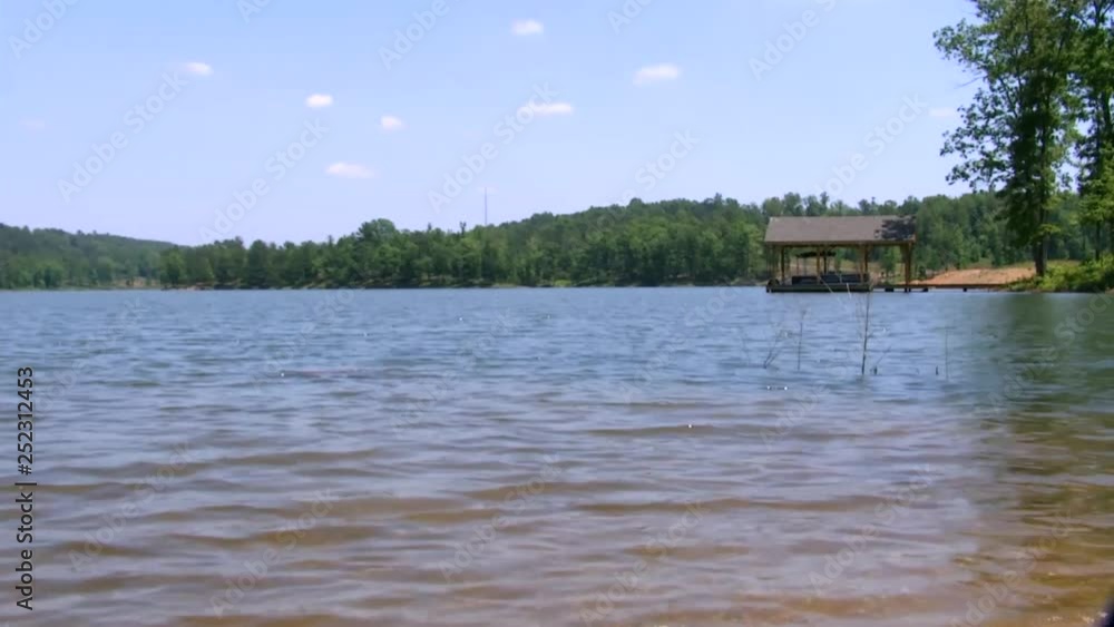 Empty Dock on a Peaceful lake in Birmingham, Alabama Empty Dock on a Peaceful lake in Birmingham, Alabama