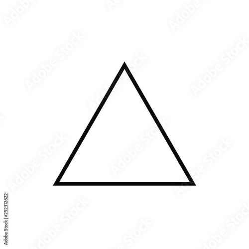 triangle symbol, triangle sign, triangle icon. vector.