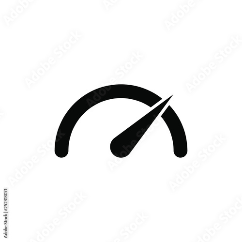 speedometer icon, speedometer symbol. vector.